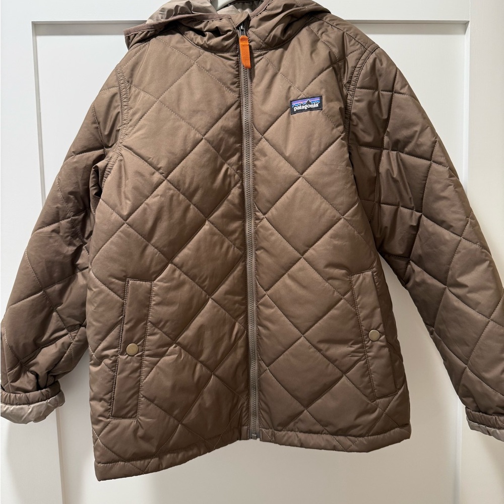 Patagonia Boys Diamond Quilty Hoody - Size M (10) - NWT